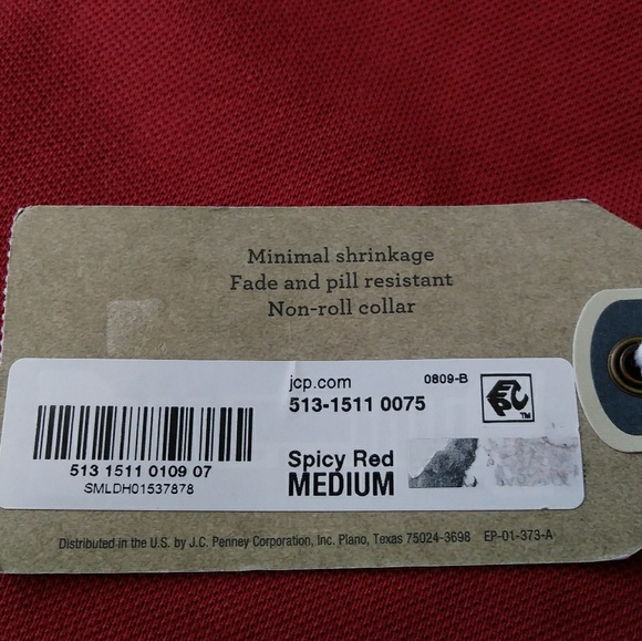 🌞[NWT] St. John's Bay Red Polo - SZ M - Picture 6 of 6